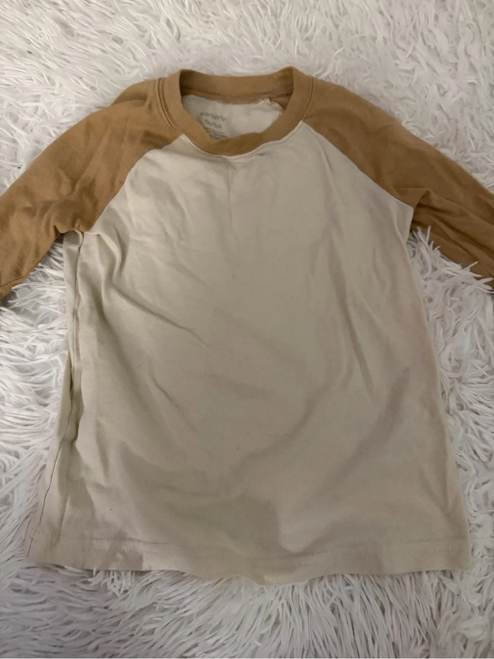 Boys 5T Long Sleeve Raglan Shirt Bundle Carter's Neutral 2 Pack